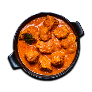 Chicken tikka masala in creamy tomato sauce